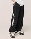 INFLATION Striped Side Wide Leg Track Pants INFLATION