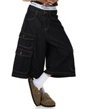 Raw Denim Longline Cargo Jorts | Inflation Streetwear INFLATION