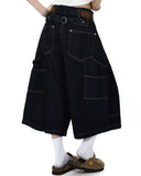 Deconstructed Wide leg Longline Jorts | Inflation Streetwear INFLATION