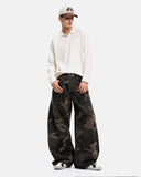 Studded Camo Barrel Jeans | Inflation Streetwear