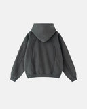 Contrast Stitching Distressed Wash Zip Up Hoodies | Inflation Streetwear INFLATION