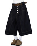 Cinch Back Buttons Up Cargo Jorts | Inflation Streetwear INFLATION