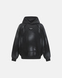 Washed Raw Edge Boxy Hoodie | Inflation Streetwear