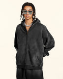 Acid Washed Zip Up Hoodies | Inflation Streetwear INFLATION