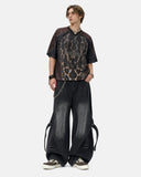utility streetwear jeans front view