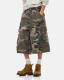 Distressed Camo Cargo Shorts | Inflation Streetwear