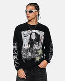 Distressed Portrait Graphic Waffle T-Shirt | Inflation Streetwear