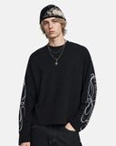 Script Sleeve Graphic Waffle T-Shirt | Inflation Streetwear
