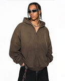 INFLATION Monkey Wash French Terry Zip Up Hoodies