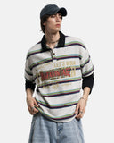 Retro Graphic Layered Polo T-Shirt | Inflation Streetwear