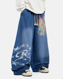 Airbrush Graphic Barrel Sweatpants | Inflation Streetwear