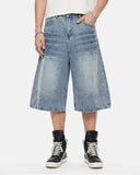 Whisker Wash Baggy Jorts | Inflation Streetwear