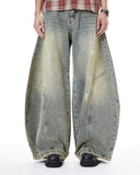 Colorful Rhinestones Ripped Baggy Jeans | Inflation Streetwear INFLATION