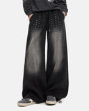 Monkey Wash Eyelet Wide Leg Sweatpants | Inflation Streetwear