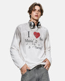 Washed Music Long Sleeve T-Shirt | Inflation Streetwear