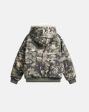 Camo Faux Fur Padded Hooded Jacket | INFLATION Streetwear INFLATION