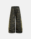 Camo Script Wide Leg Lounge Pants | Inflation Streetwear