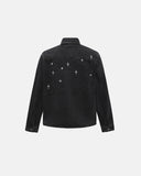 Starry Cross Rhinestone Washed Denim Shirt | Inflation Streetwear INFLATION