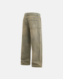 Beaded Studded Washed Baggy Jeans | INFLATION Streetwear INFLATION