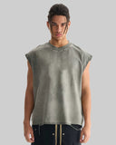 Distressed Washed Boxy Tank Top | Inflation Streetwear INFLATION