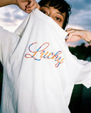 Rhinestone Lucky Graphic Oversized Tees | Inflation Streetwear INFLATION