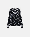 Spiral Tie-Dye Wool Blend Long Sleeve T-Shirt | Inflation Streetwear