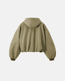Plush Lining Cropped Hooded Jacket | Inflation Streetwear INFLATION