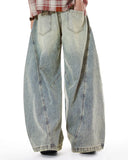 Colorful Rhinestones Ripped Baggy Jeans | Inflation Streetwear INFLATION