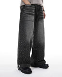 Colorful Rhinestone Wash Baggy Jeans | Inflation Streetwear INFLATION