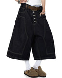 Deconstructed Wide leg Longline Jorts | Inflation Streetwear INFLATION