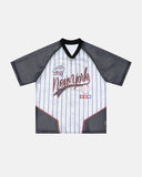Pinstripe Colorblock Mesh Jersey | Inflation Streetwear INFLATION