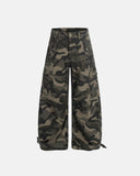 Multi-pockets Camo Barrel Cargo Pants | Inflation Streetwear INFLATION