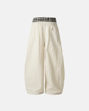 Plaid Double Waist Baggy Track Pants | Inflation Streetwear INFLATION