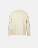 apricot waffle henley long sleeve t shirt back view