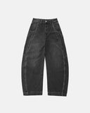 Rhinestone Stitching Barrel Jeans | Inflation Streetwear INFLATION