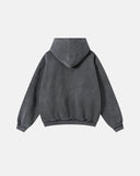 Graphic Ripped Washed Zip Up Hoodies | Inflation Streetwear INFLATION