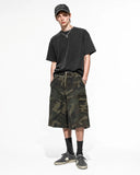 Camo Utility Longline Shorts | Inflation Streetwear INFLATION