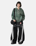 Washed Stripe Barrel Sweatpants | Inflation Streetwear