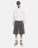 Drawstring Wide-Leg Tailored Shorts | Inflation Streetwear