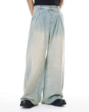 Washed Rhinestone Baggy Jeans | Inflation Streetwear INFLATION