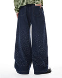 Colorful Rhinestones Ballon jeans | Inflation Streetwear INFLATION