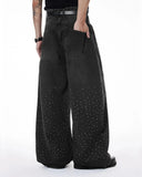 Acid Washed Rhinestone  Baggy Jeans | Inflation Streetwear INFLATION
