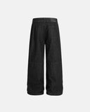 Pleated Raw Baggy Jeans | Inflation Streetwear INFLATION