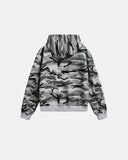 Cropped Camouflage Zip Up Hoodie | Inflation Streetwear INFLATION