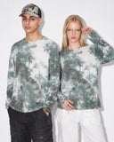 Spiral Tie-Dye Wool Blend Long Sleeve T-Shirt | Inflation Streetwear