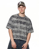 vintage washed striped boxy t-shirt
