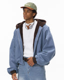 Plush Lining Cropped Hooded Jacket | Inflation Streetwear INFLATION