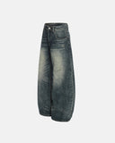Acid Washed Ripped Baggy Barrel Jeans | Inflation Streetwear INFLATION