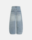 Asymmetric Button Baggy Jeans | Inflation Streetwear INFLATION