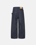 Asymmetric Wrap Waist Baggy Jeans | Inflation Streetwear